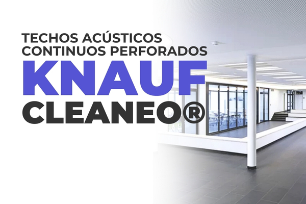 techos acústicos continuos perforados Knauf Cleaneo